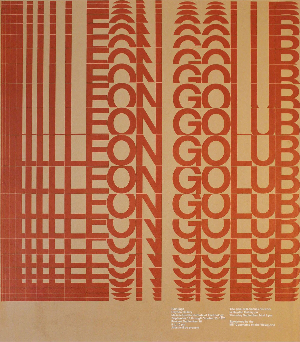 A 1970 poster (work by Jacqueline Casey)